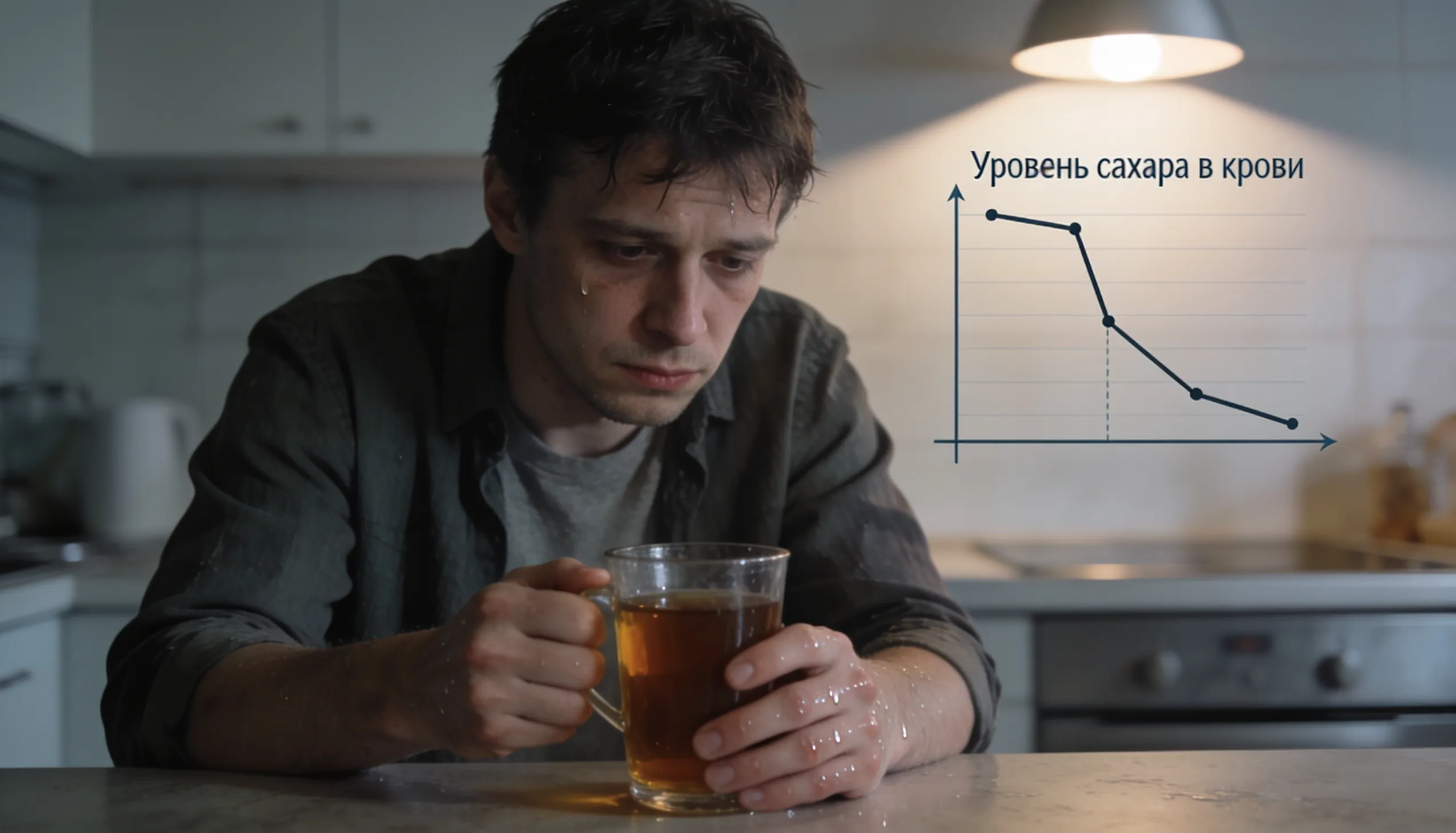 Быстрые углеводы поднимут уровень глюкозы и паника отступит