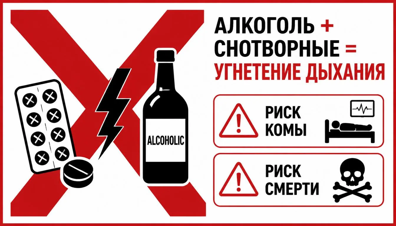 Нельзя принимать снотворные после запоя