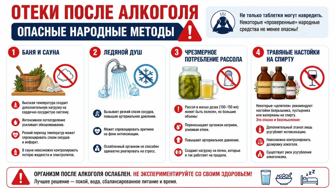 Опасные народные методы от отеков