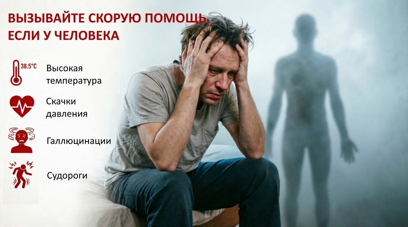 Симптомы белой горячки