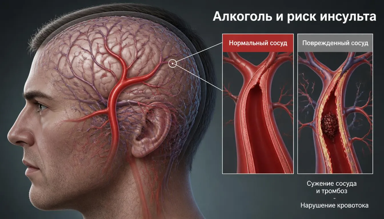 Алкоголь и риск инсульта