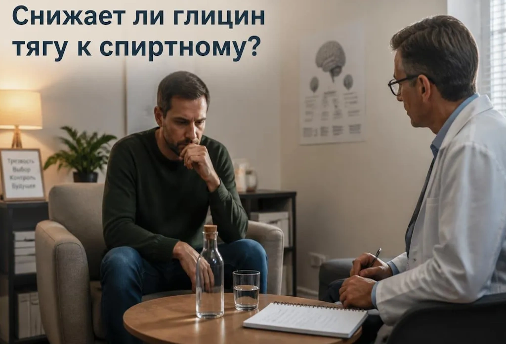 Глицин при запоях и похмелье