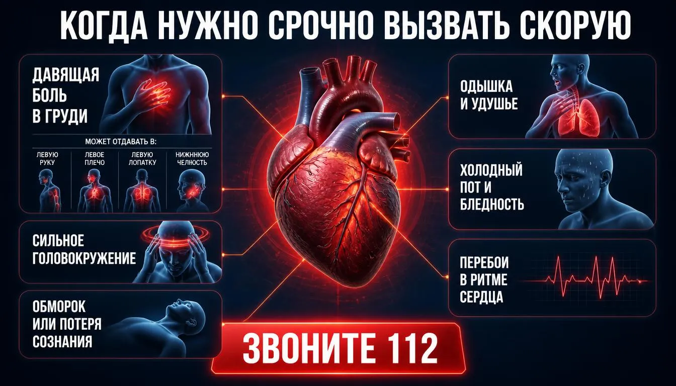Когда при болях в сердце вызвать скорую