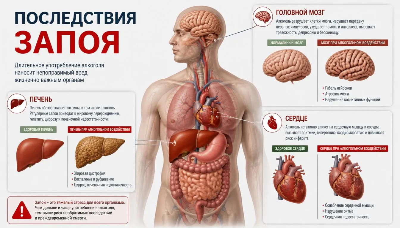 Последствия запоя